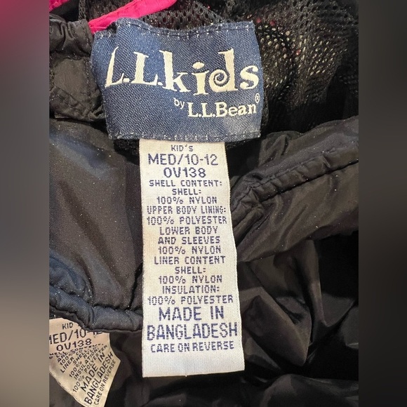 L.L. Bean Pink and Black Kids Jacket - Picture 10 of 10
